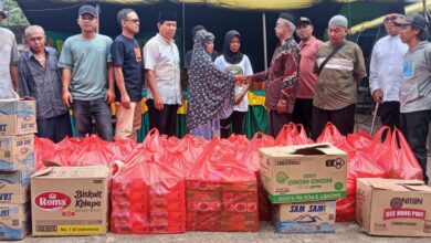 Aksi nyata Kemanusiaan, BKM Masjid AL-IKLAS LK.III Kelurahan Padangmatinggi Bantuan Bencana Banjir Kabupaten Tapanuli selatan