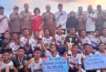 MTSN PADANG LAWAS, RAIH JUARA TURNAMEN SEPAK BOLA, PS SMP NEGERI 5 CUP V SETABAGSEL TAHUN 2025