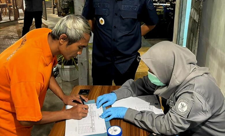 Pengecekan terhadap Narapidana oleh Karutan sipirok kelas llB situasi berjalan Lancar dan Harmonis