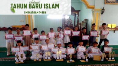 Peringatan 1 MUHARRAM 1448H. Ustad Partahian Pakpahaan LC, Membuat Perlobaan Tahfizd, Di Lik.8 kelurahan Aektampang